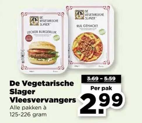 De Vegetarische Slager Vleesvervangers