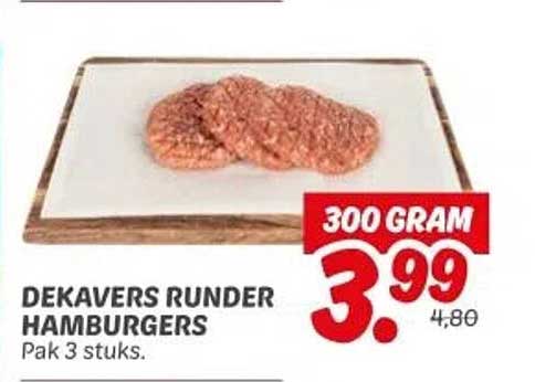 DEKAVERS RUNDER HAMBURGERS