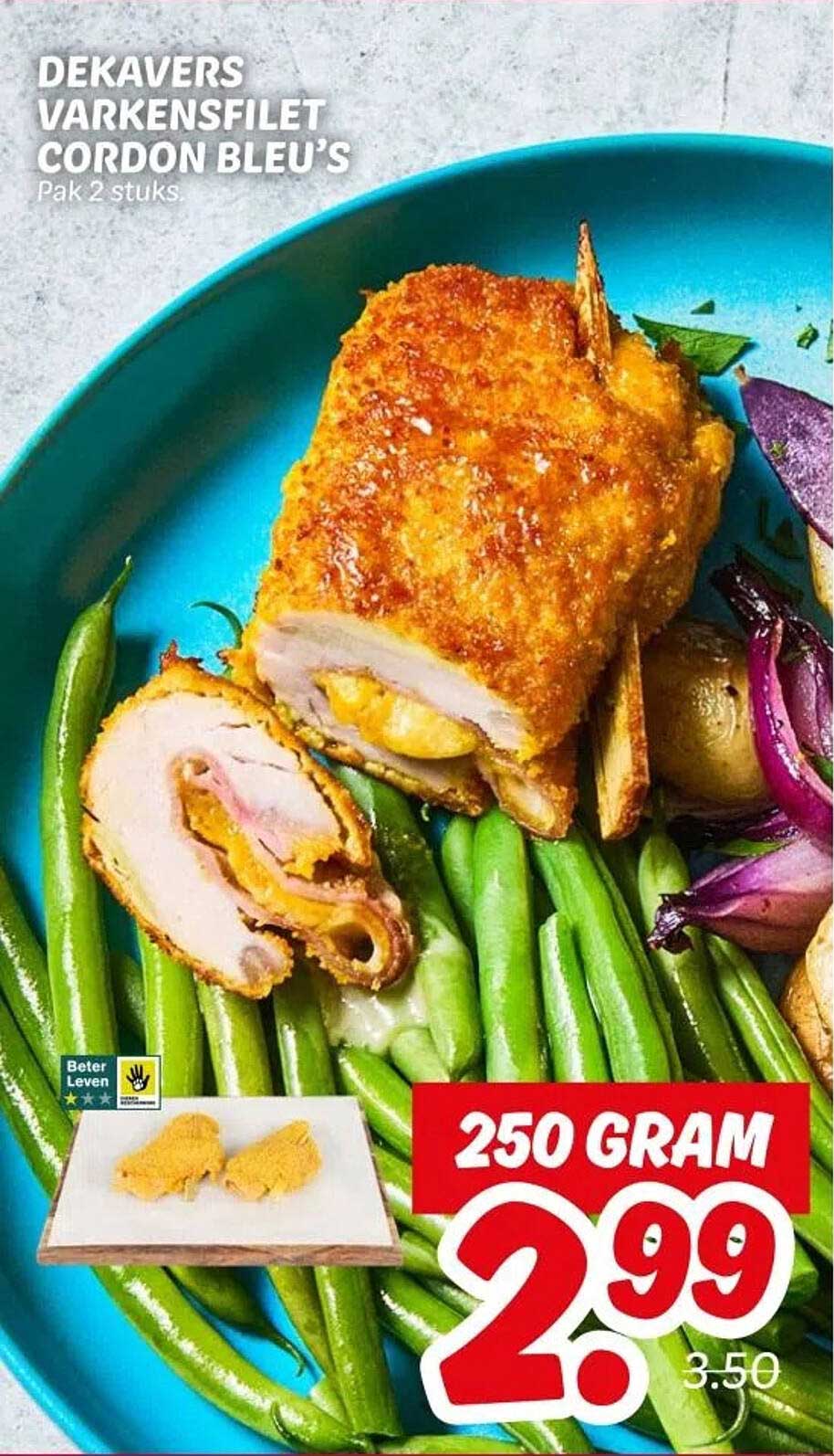 DEKAVERS VARKENSFILET CORDON BLEU'S