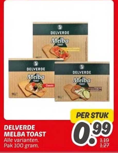 DELVERDE MELBA TOAST