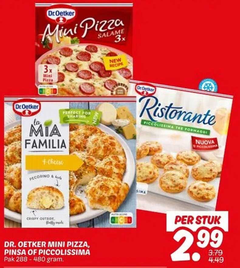 Dr. Oetker Mini Pizza, Pinsa of Piccolissima