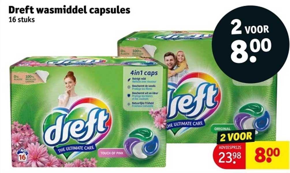 Dreft wasmiddel capsules 16 stuks