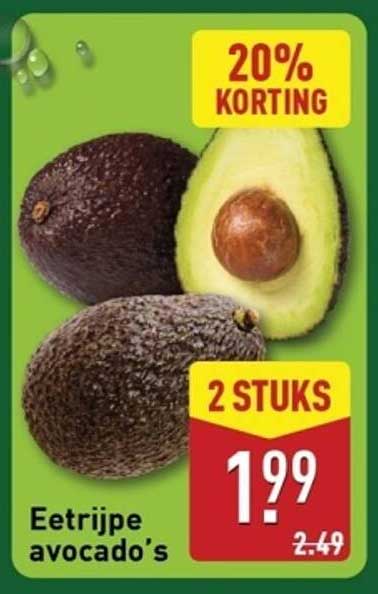 Eetrijpe avocado's