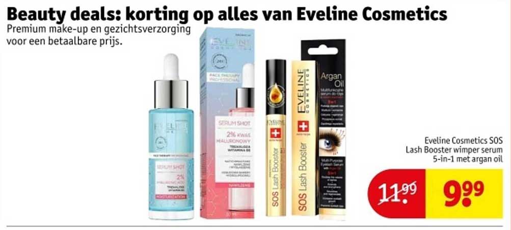 Eveline Cosmetics SOS Lash Booster wimper serum 5-in-1 met argan olie