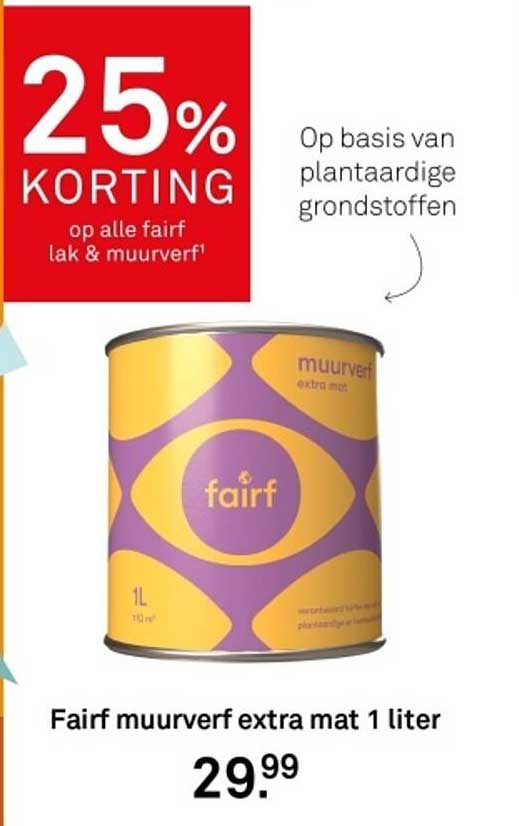 Fairf muurverf extra mat 1 liter