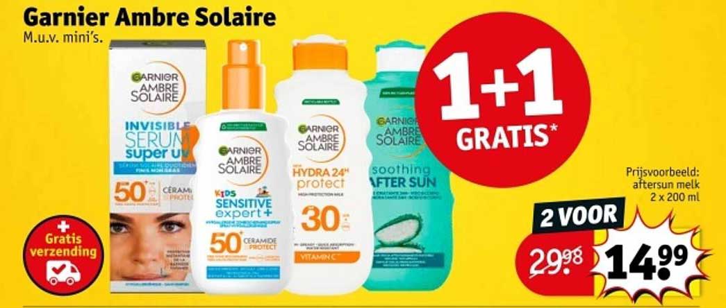 Garnier Ambre Solaire M.u.v. mini's 1+1 GRATIS