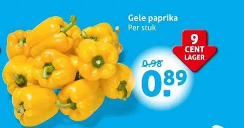 Gele paprika