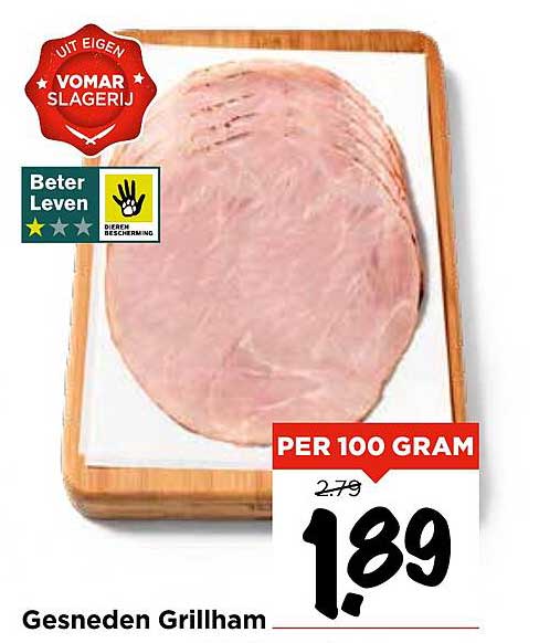 Gesneden Grillham