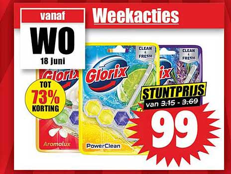 Glorix schoonmaakproducten - Stuntprijs 99
