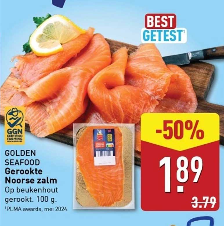 GOLDEN SEAFOOD Gerookte Noorse zalm