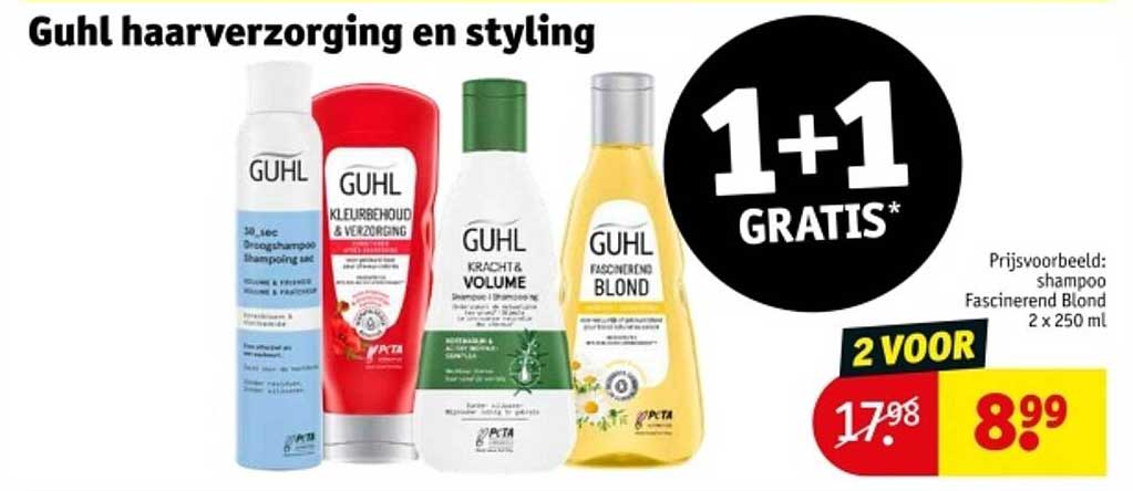 Guhl haarverzorging en styling