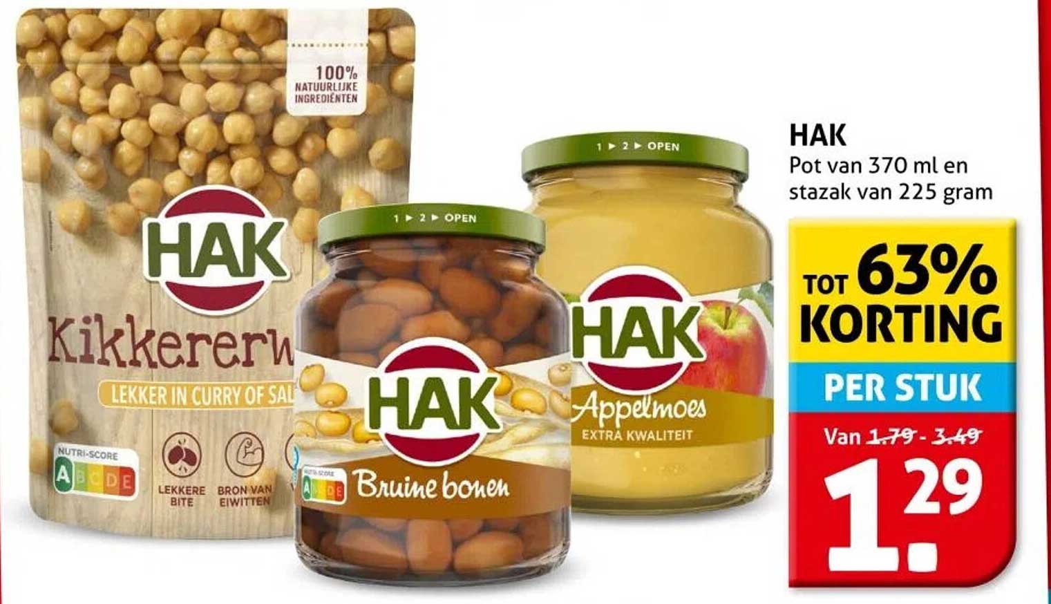 HAK Pot van 370 ml en stazak van 225 gram