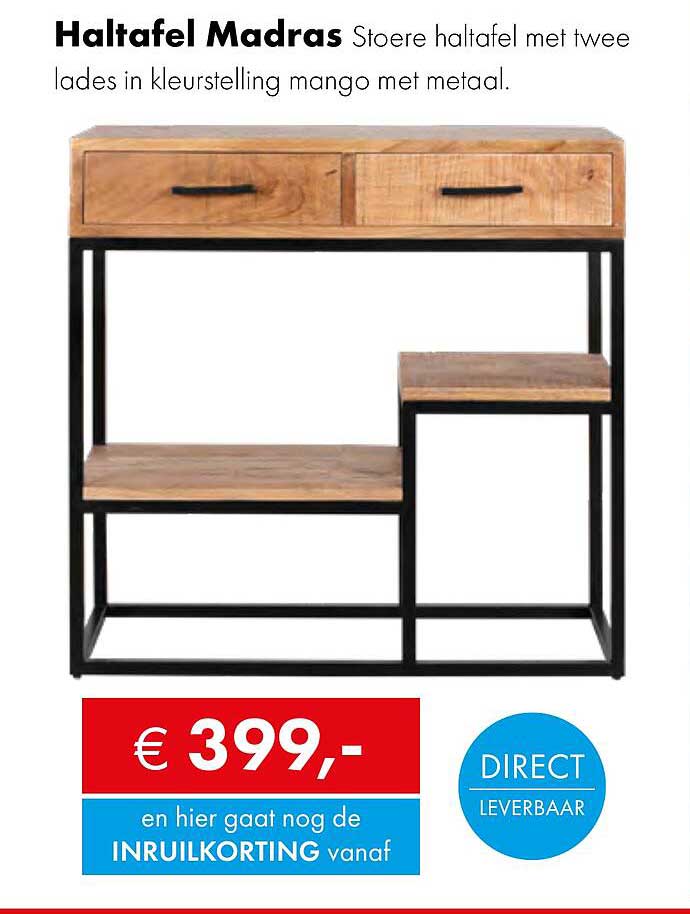 Haltafel Madras