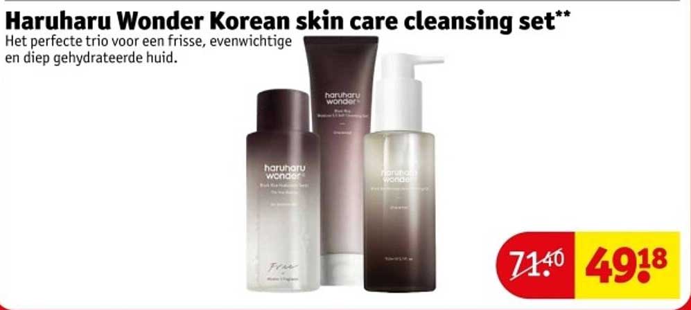 Haruharu Wonder Korean skin care cleansing set**