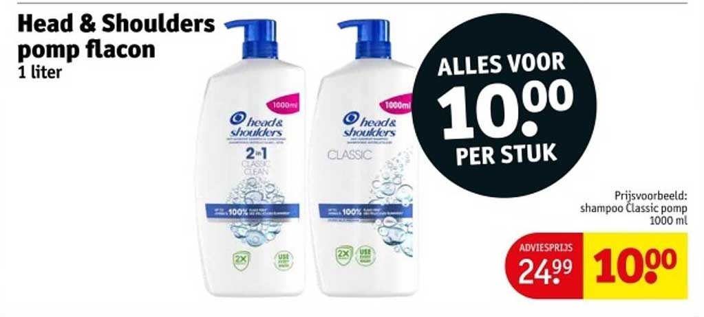 Head & Shoulders pomp flacon 1 liter