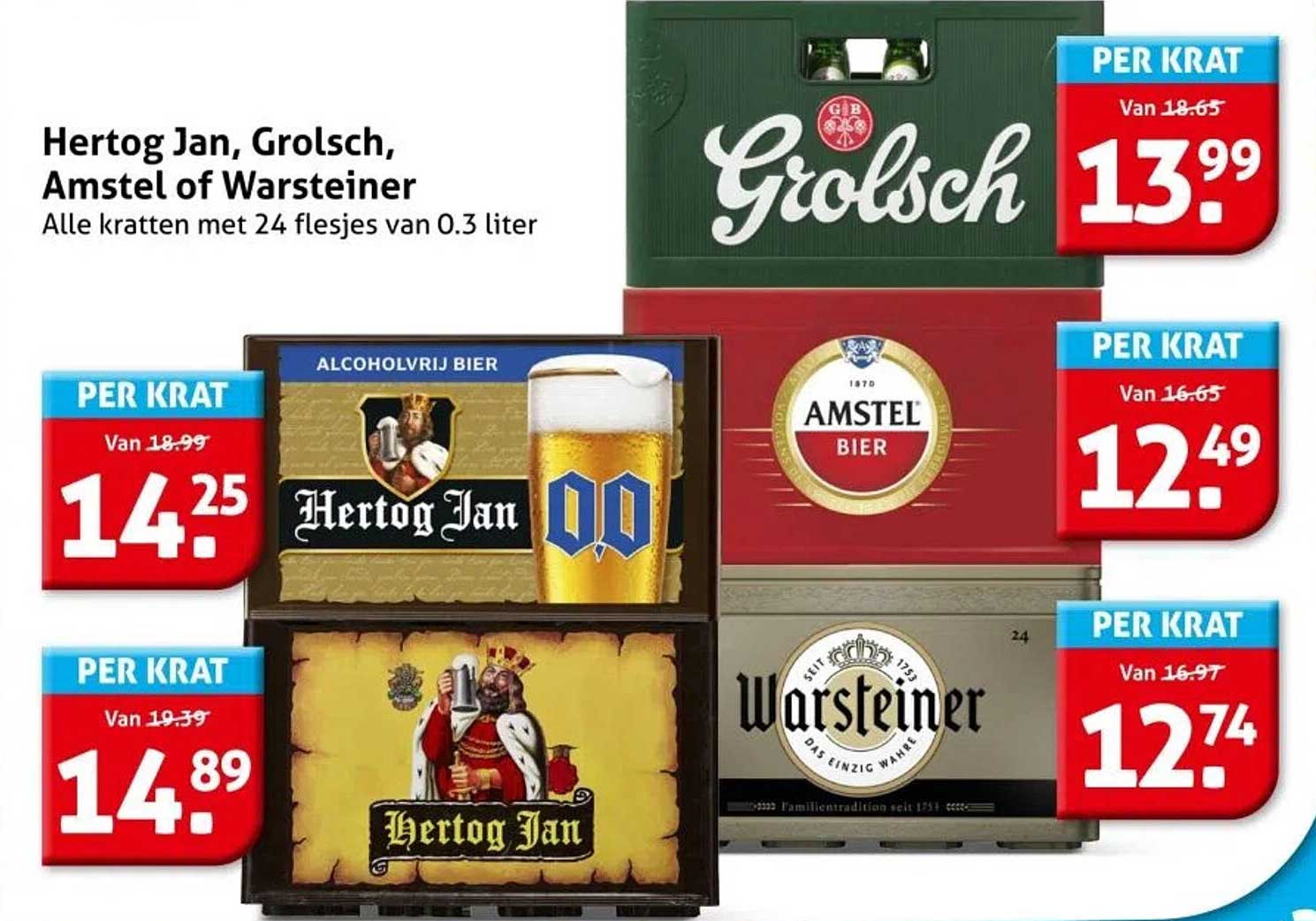 Hertog Jan, Grolsch, Amstel of Warsteiner