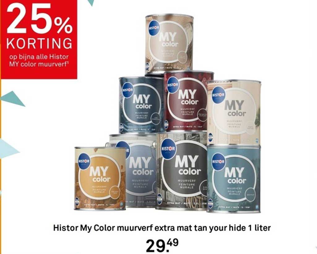 Histor My Color muurverf extra mat tan your hide 1 liter