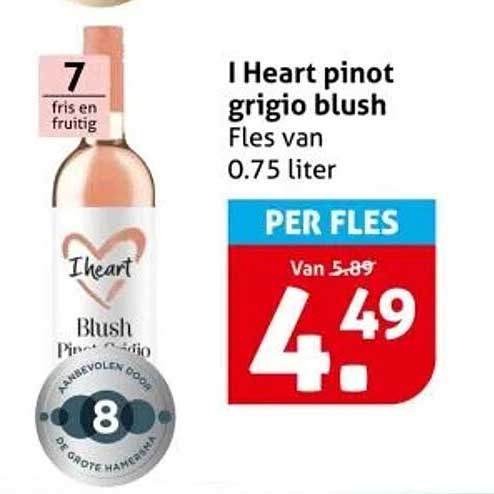 I Heart pinot grigio blush
