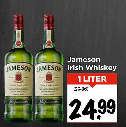 Jameson Irish Whiskey 1 LITER