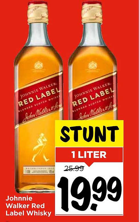 Johnnie Walker Red Label Whisky 1 Liter