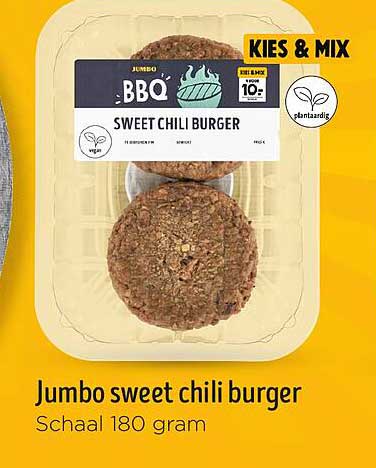 Jumbo sweet chili burger