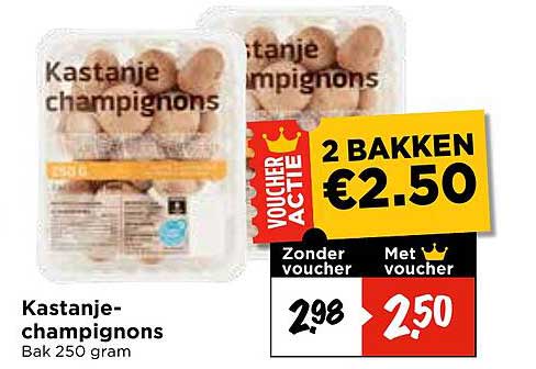 Kastanje-champignons
