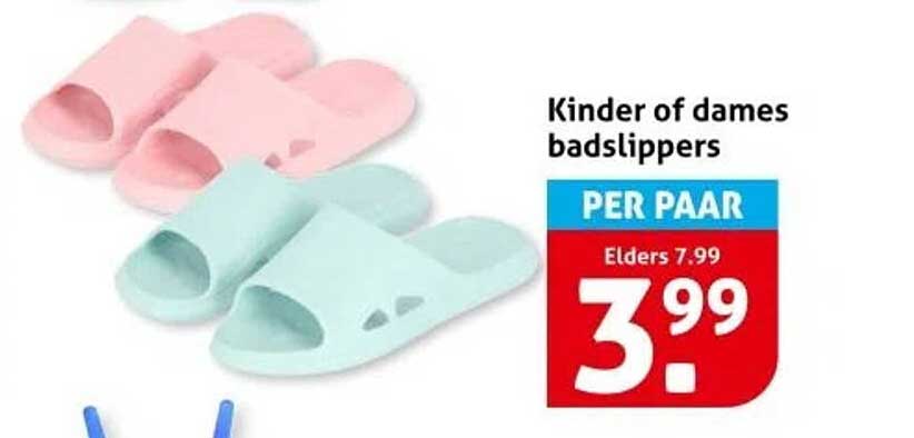 Kinder of dames badslippers