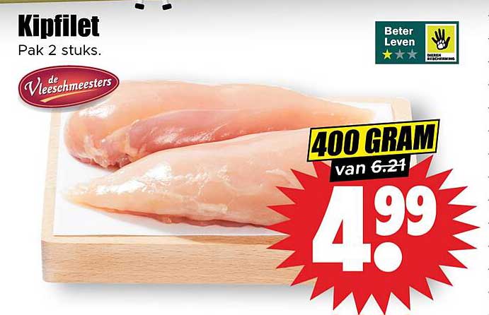 Kipfilet Pak 2 stuks.