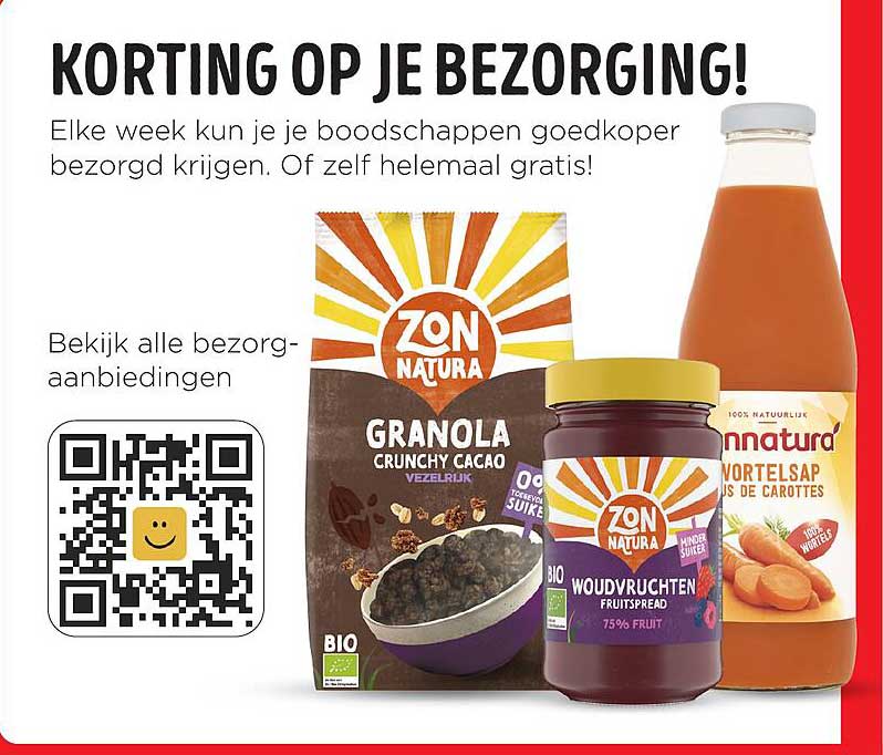 KORTING OP JE BEZORGING!