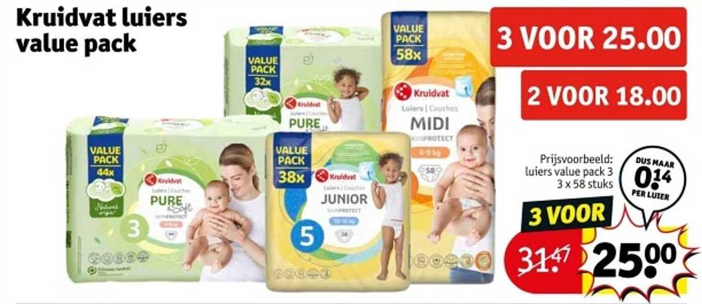 Kruidvat luiers value pack