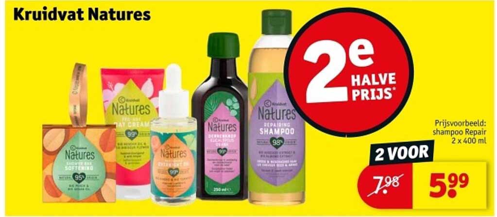 Kruidvat Natures - 2e halve prijs
