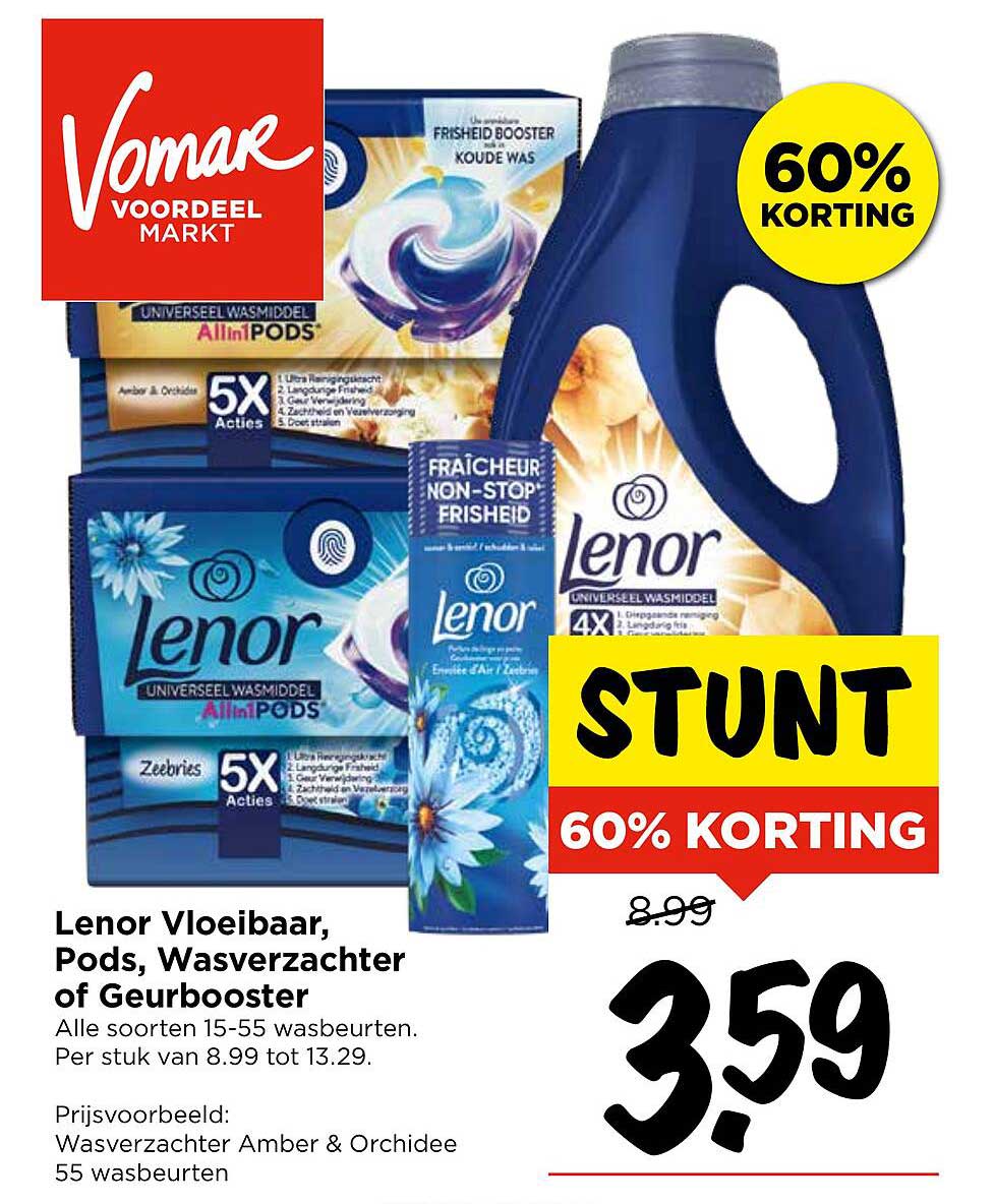Lenor Vloeibaar, Pods, Wasverzachter of Geurbooster