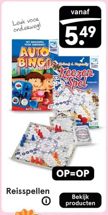 Leuk voor onderweg! Reisspellen vanaf 5,49