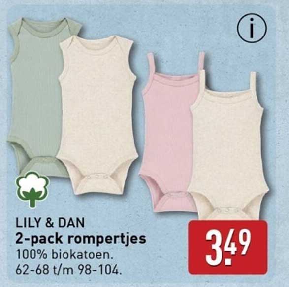 LILY & DAN 2-pack rompertjes