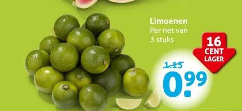 Limieten Per net van 3 stuks