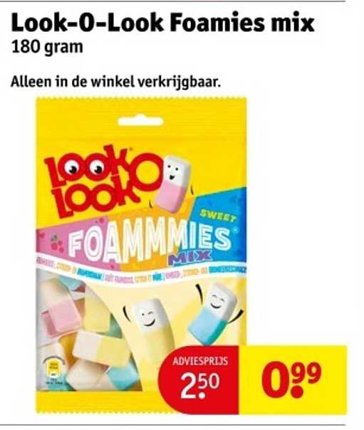Look-O-Look Foamies mix 180 gram