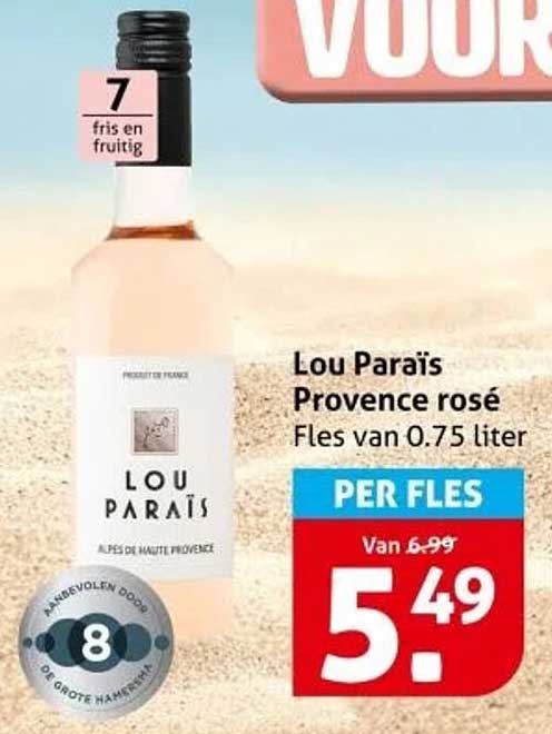 Lou Paraïs Provence rosé Fles van 0.75 liter