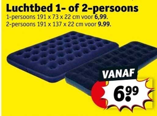 Luchtbed 1- of 2-persoons