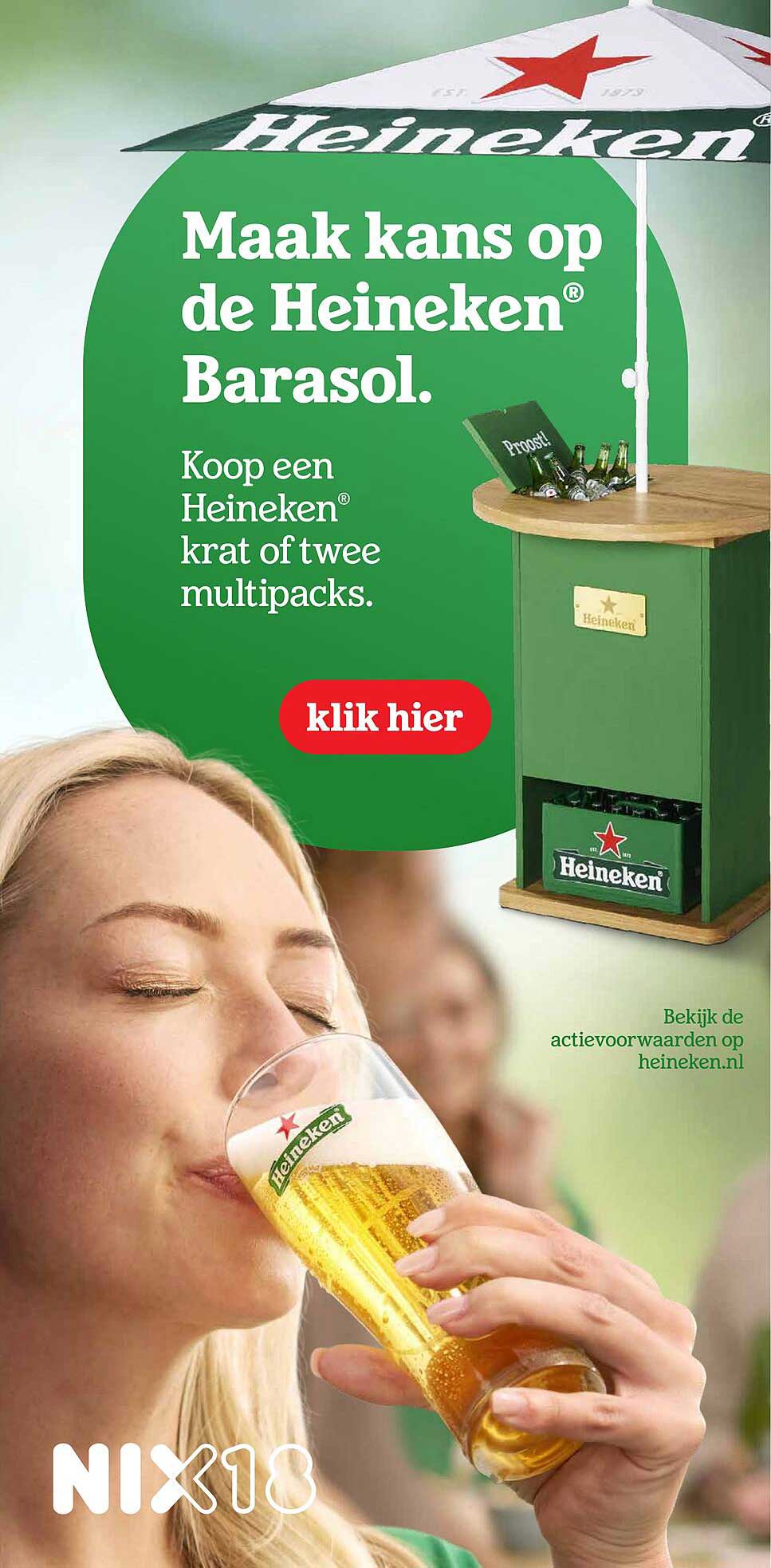 Maak kans op de Heineken® Barasol.