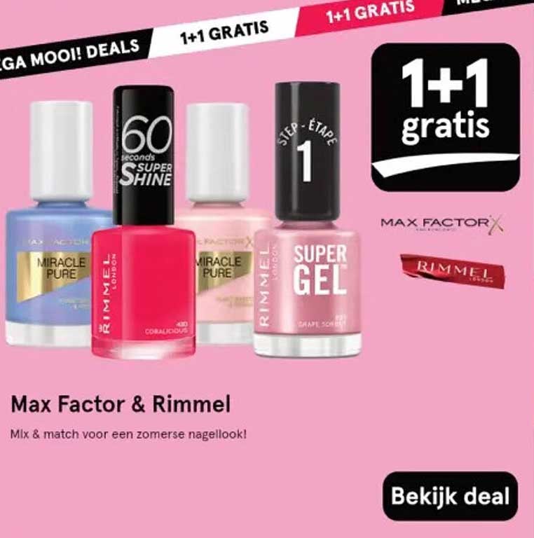 Max Factor & Rimmel - Mix & match voor een zomerse nagellook!