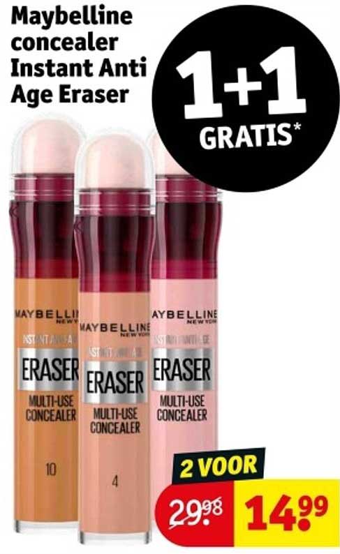 Maybelline concealer Instant Anti Age Eraser 1+1 GRATIS