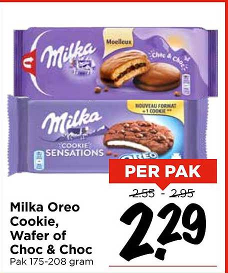Milka Oreo Cookie, Wafer of Choc & Choc Pak 175-208 gram
