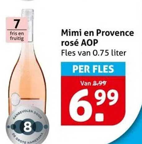 Mimi en Provence rosé AOP Fles van 0.75 liter