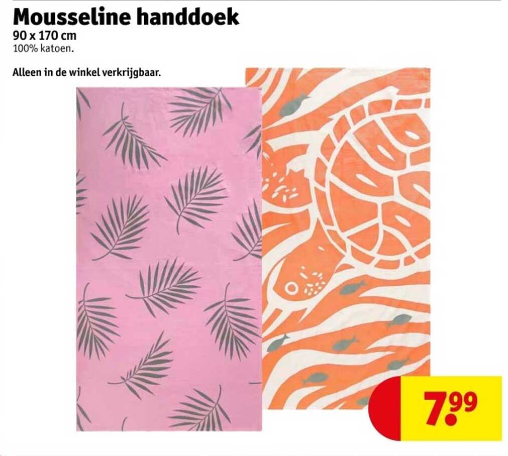 Mousseline handdoek