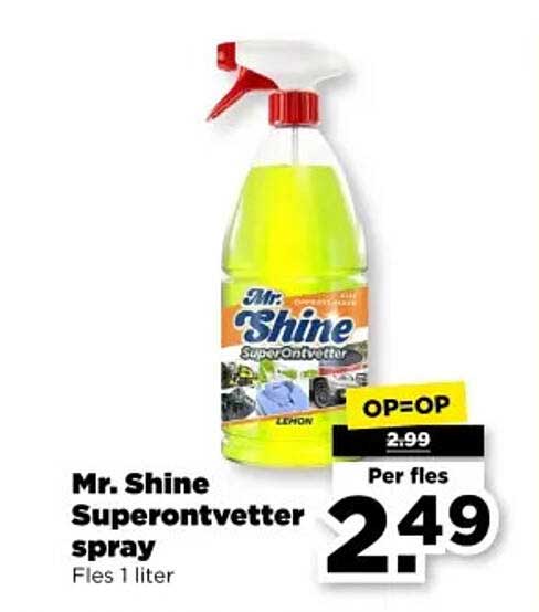 Mr. Shine Superontvetter spray
