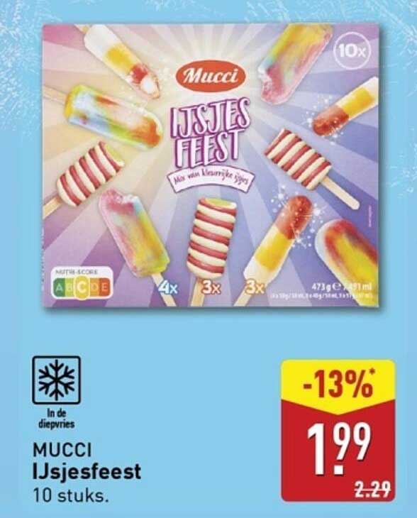 MUCCI IJsjesfeest 10 stuks