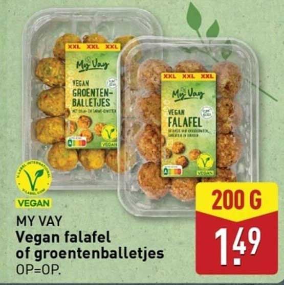 MY VAY Vegan falafel of groenteballetjes