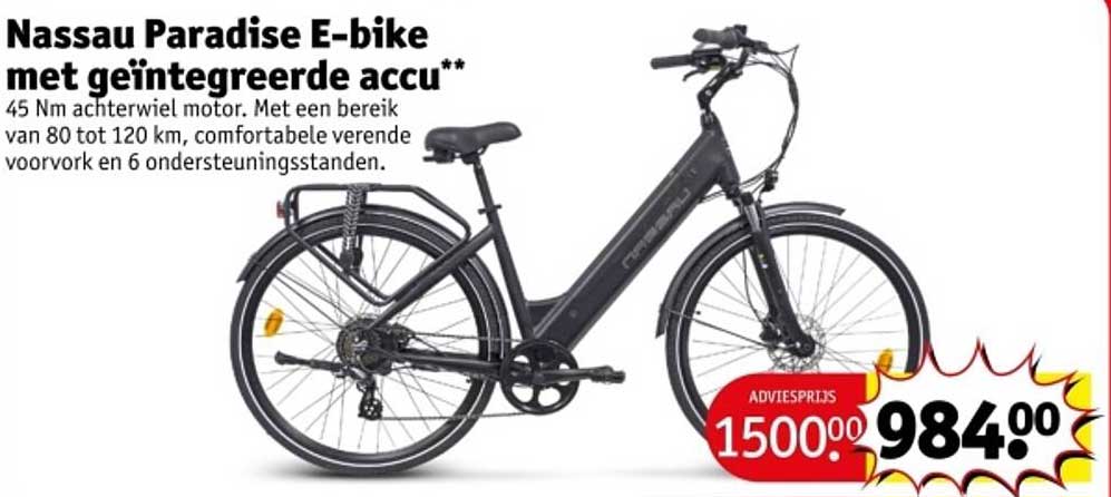 Nassau Paradise E-bike met geïntegreerde accu