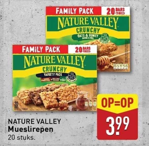NATURE VALLEY Mueslirepen 20 stuks