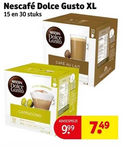 Nescafé Dolce Gusto XL 15 en 30 stuks